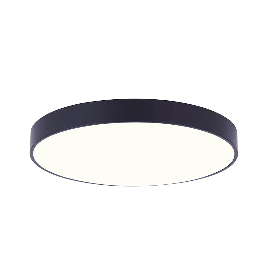 Canarm LED-CP7D10-BK 6.7in 1-Light Low Profile Disk Light | Black | Under Cabinet & Hallway | 6.7 x 6.7 x 0.77 in | Model LED-CP7D10-BK