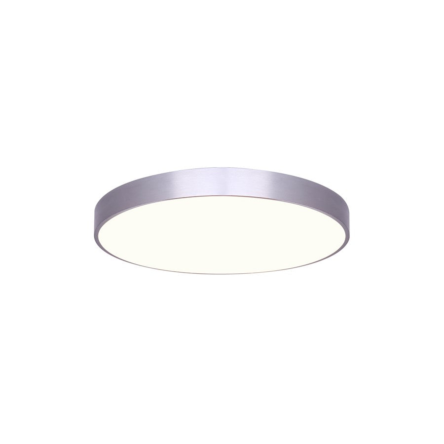 Canarm LED-CP7D10-BN 6.7in 1-Light Low Profile Disk Light | Brushed Nickel | Under Cabinet & Hallway | 6.7 x 6.7 x 0.77 in | Model LED-CP7D10-BN