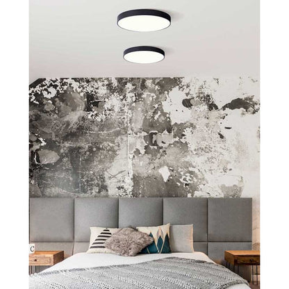 Canarm 9in 1-Light LED Disk Light | Black Finish | Under Cabinet & Accent Lighting | 9 x 9 x 1 in | Model LED-CP9D10-BK