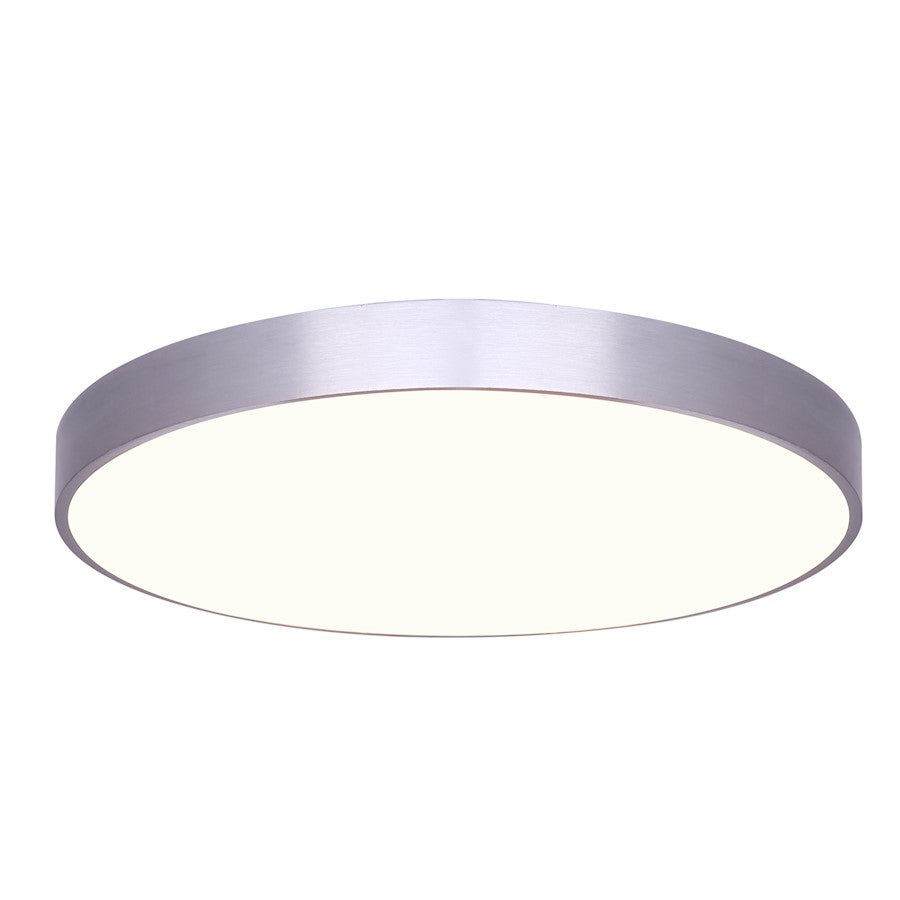 Canarm 9in 1-Light LED Disk Light | Brushed Nickel Finish | Under Cabinet & Accent Lighting | 9 x 9 x 1 in | Model LED-CP9D10-BN