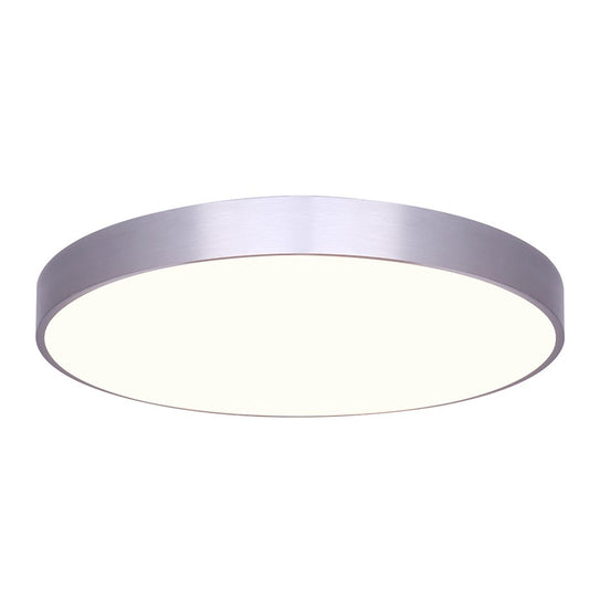Canarm 9in 1-Light LED Disk Light | Brushed Nickel Finish | Under Cabinet & Accent Lighting | 9 x 9 x 1 in | Model LED-CP9D10-BN