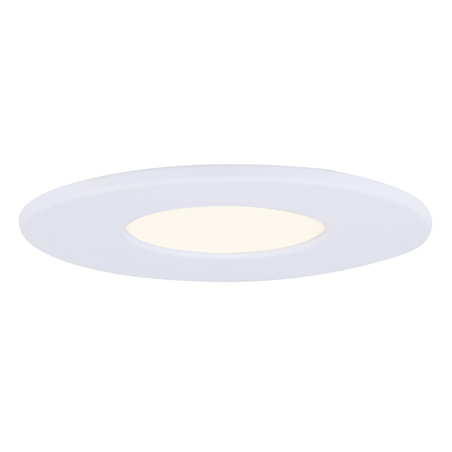 Canarm 5in LED Disk Light | White Metal/Acrylic | Hallway & Closet Flush Mount | 700 Lumens, 3000K, Dimmable | Model LED-RT5DL-WT-C