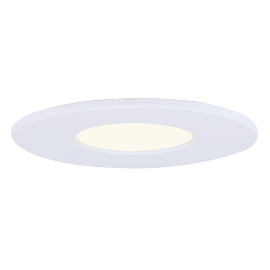 Canarm 5in LED Disk Light | White Metal/Acrylic | Hallway & Closet Flush Mount | 700 Lumens, 3000K, Dimmable | Model LED-RT5DL-WT-C