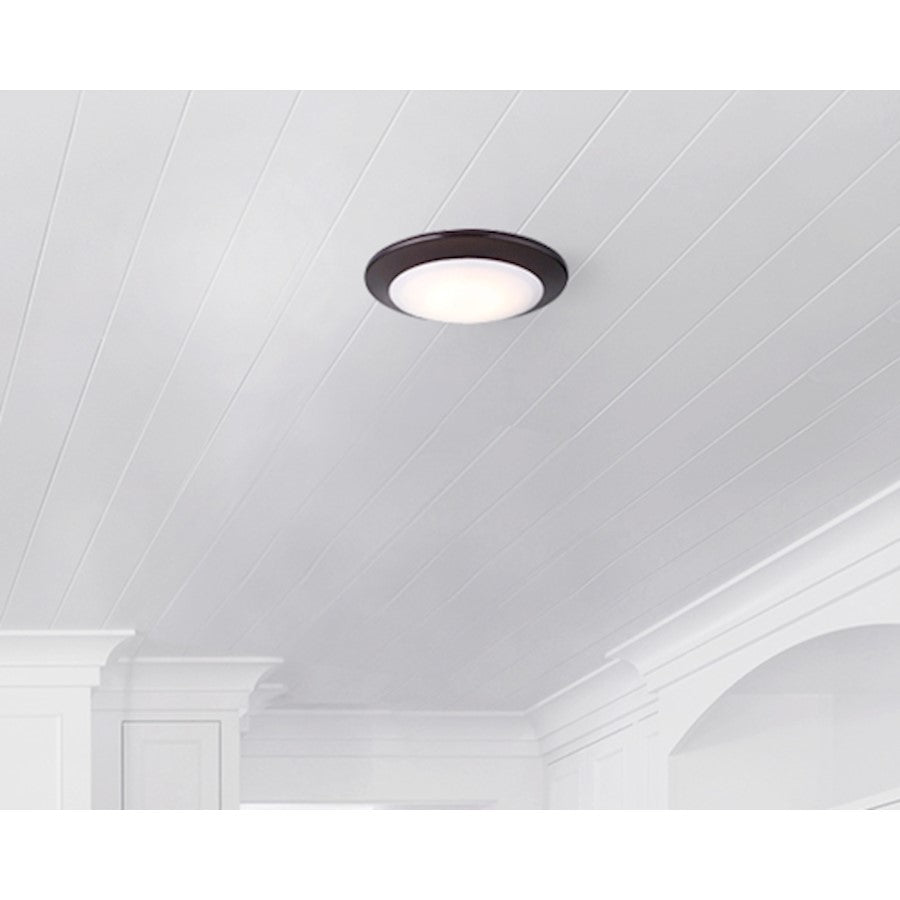 Canarm 4in LED Disk Light | Oil Rubbed Bronze Metal/Acrylic | Under Cabinet & Hallway Light | 630 Lumens, 3000K, Dimmable | Model LED-SM4DL-ORB-C