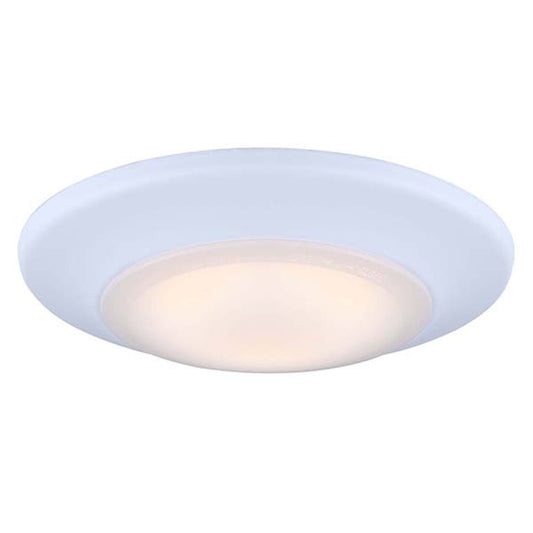 Canarm LED-SM4DL-WT-C 4in 1-Light LED Disk Light | White Surface Mount | Kitchen & Hallway | 4 x 1 x 1 in | Model LED-SM4DL-WT-C