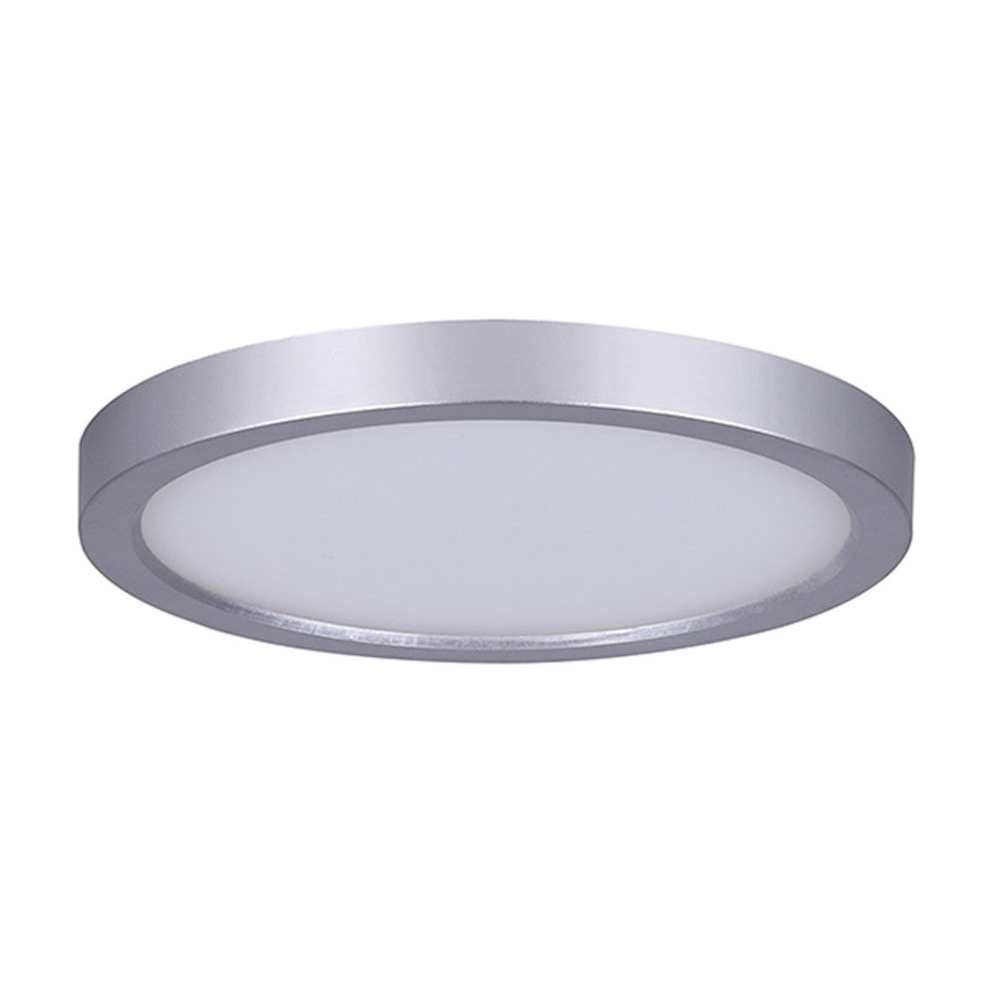 Canarm LED-SM55DL-BN-C 5.5in 1-Light LED Disk Light | Brushed Nickel Surface Mount | Kitchen & Bathroom | 5.5 x 1 x 1 in | Model LED-SM55DL-BN-C