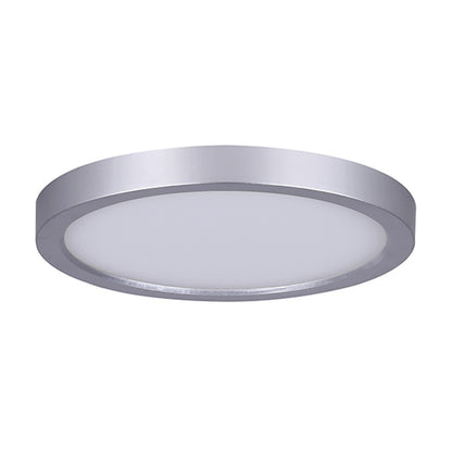 Canarm LED-SM55DL-BN-C 5.5in 1-Light LED Disk Light | Brushed Nickel Surface Mount | Kitchen & Bathroom | 5.5 x 1 x 1 in | Model LED-SM55DL-BN-C