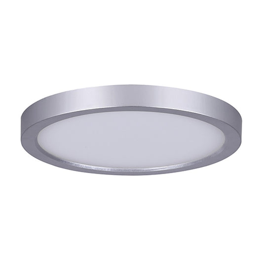 Canarm LED-SM55DL-BN-C 5.5in 1-Light LED Disk Light | Brushed Nickel Surface Mount | Kitchen & Bathroom | 5.5 x 1 x 1 in | Model LED-SM55DL-BN-C