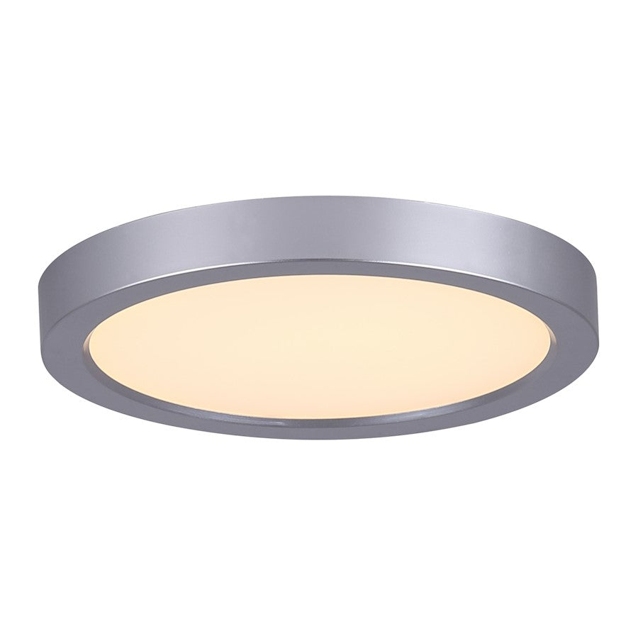 Canarm LED-SM55DL-BN-C 5.5in 1-Light LED Disk Light | Brushed Nickel Surface Mount | Kitchen & Bathroom | 5.5 x 1 x 1 in | Model LED-SM55DL-BN-C