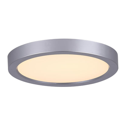 Canarm LED-SM55DL-BN-C 5.5in 1-Light LED Disk Light | Brushed Nickel Surface Mount | Kitchen & Bathroom | 5.5 x 1 x 1 in | Model LED-SM55DL-BN-C