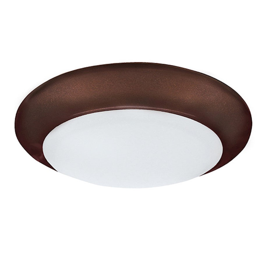 Canarm LED-SM6DL 6in 1-Light Low Profile Disk Light | Oil Rubbed Bronze | Hallway & Closet Ceiling | 6 x 1 x 1 in | Model LED-SM6DL-ORB-C