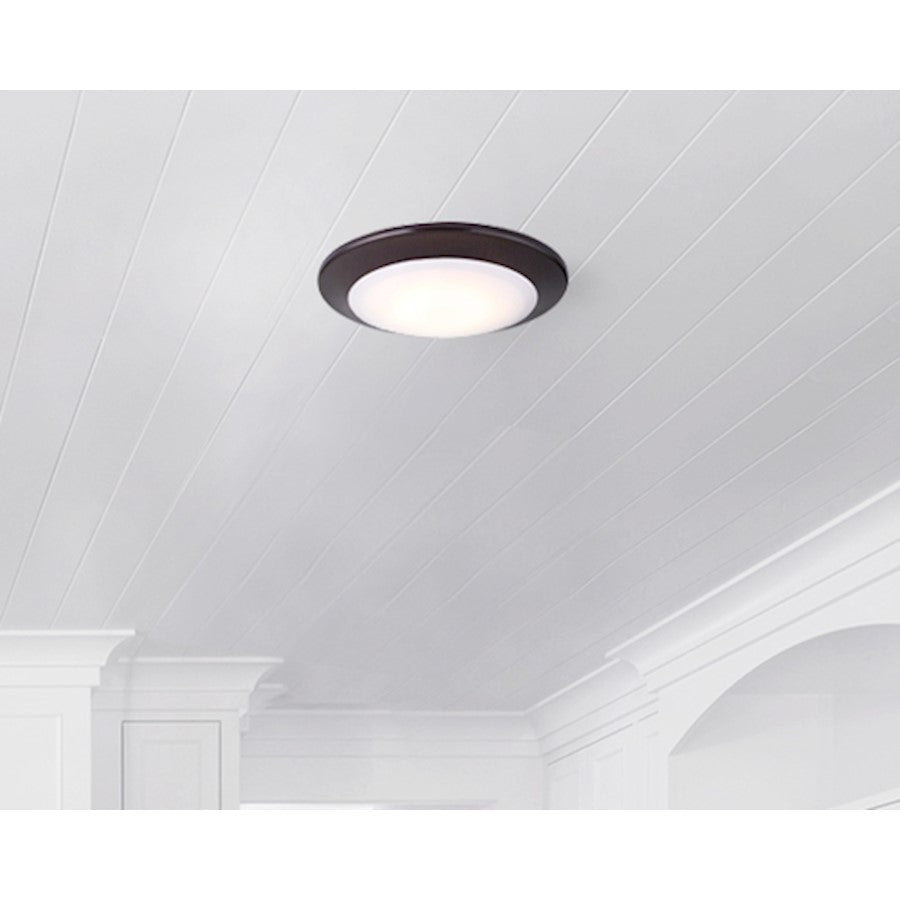 Canarm LED-SM6DL 6in 1-Light Low Profile Disk Light | Oil Rubbed Bronze | Hallway & Closet Ceiling | 6 x 1 x 1 in | Model LED-SM6DL-ORB-C