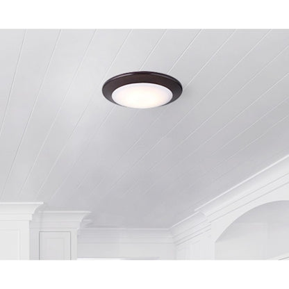 Canarm LED-SM6DL 6in 1-Light Low Profile Disk Light | Oil Rubbed Bronze | Hallway & Closet Ceiling | 6 x 1 x 1 in | Model LED-SM6DL-ORB-C