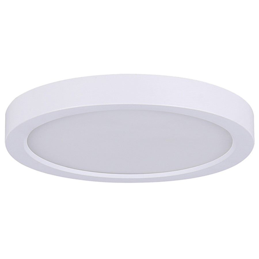 Canarm LED-SM7DL 7in 1-Light Low Profile Disk Light | White | Hallway & Closet Ceiling | 7 x 1 x 1 in | Model LED-SM7DL-WT-C