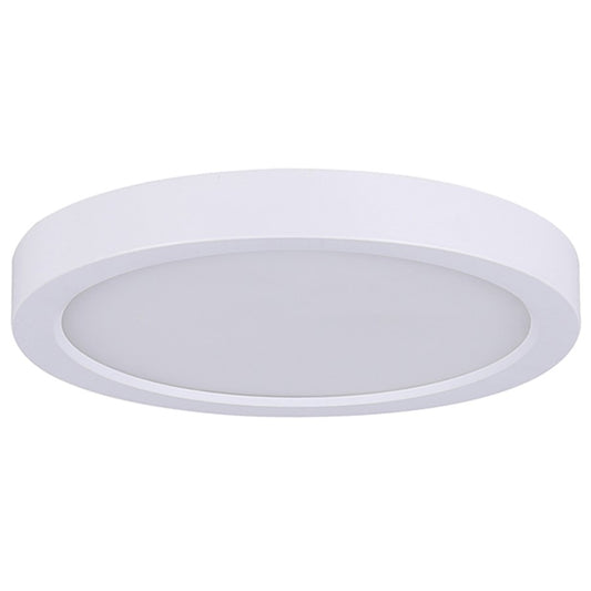 Canarm LED-SM7DL 7in 1-Light Low Profile Disk Light | White | Hallway & Closet Ceiling | 7 x 1 x 1 in | Model LED-SM7DL-WT-C