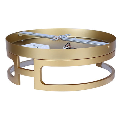 Canarm Bettony 15in LED Flush Mount | Modern Gold Metal and Silicone | Living Room & Bathroom Ceiling Light | 15 x 15 x 5.38 in | Model LFM278A15PGD