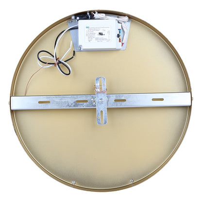 Canarm Bettony 15in LED Flush Mount | Modern Gold Metal and Silicone | Living Room & Bathroom Ceiling Light | 15 x 15 x 5.38 in | Model LFM278A15PGD
