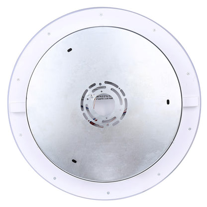 Canarm Gavyn 16in 1-Light LED Flush Mount | Modern Matte White Metal | Bedroom & Living Room Ceiling Light | 16 x 16 x 2.25 in | Model LFM279A16WH