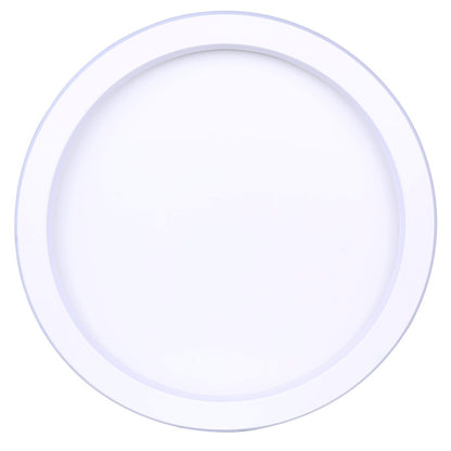 Canarm Gavyn 16in 1-Light LED Flush Mount | Modern Matte White Metal | Bedroom & Living Room Ceiling Light | 16 x 16 x 2.25 in | Model LFM279A16WH