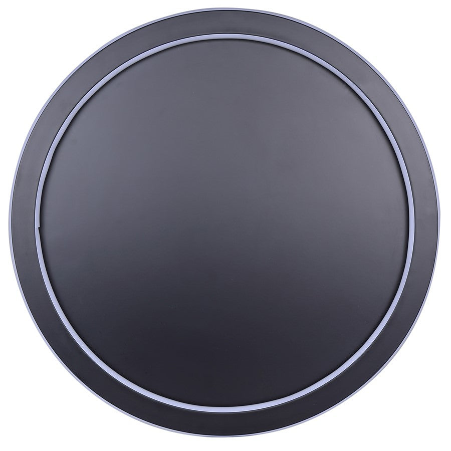 Canarm Gavyn 20in 1-Light LED Flush Mount | Modern Matte Black Metal | Bedroom & Living Room Ceiling Light | 20 x 20 x 2.25 in | Model LFM279A20BK