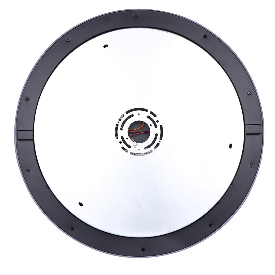 Canarm Gavyn 20in 1-Light LED Flush Mount | Modern Matte Black Metal | Bedroom & Living Room Ceiling Light | 20 x 20 x 2.25 in | Model LFM279A20BK