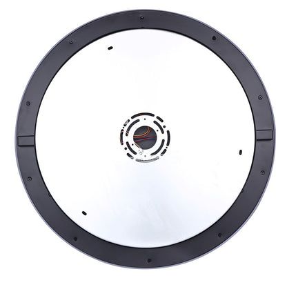 Canarm Gavyn 20in 1-Light LED Flush Mount | Modern Matte Black Metal | Bedroom & Living Room Ceiling Light | 20 x 20 x 2.25 in | Model LFM279A20BK
