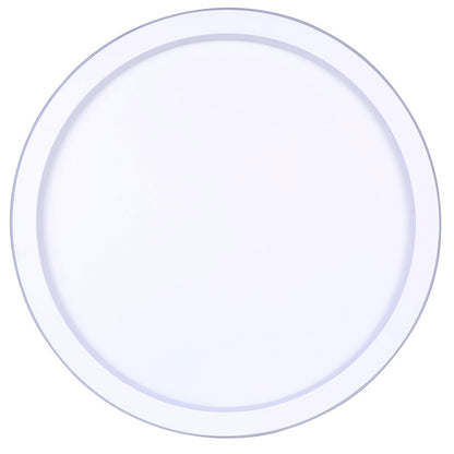 Canarm Gavyn 20in 1-Light LED Flush Mount | Modern Matte White Metal | Bedroom & Living Room Ceiling Light | 20 x 20 x 2.25 in | Model LFM279A20WH