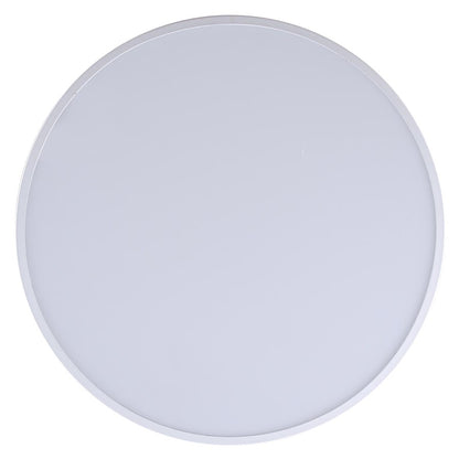 Canarm Zaria 14in 1-Light LED Flush Mount | Modern White Metal | Kitchen & Hallway | 13.88 x 13.88 x 4.5 in, Dimmable 3CCT | Model LFM281A14WH