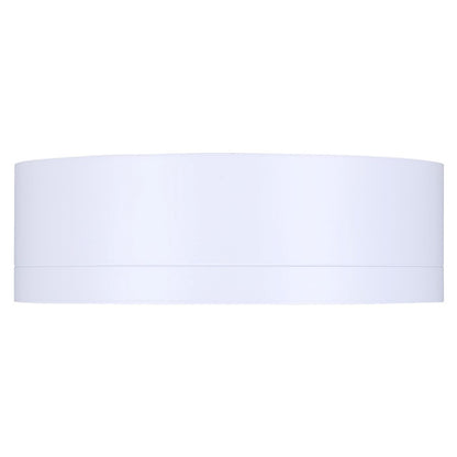 Canarm Kyrie 12in 1-Light LED Flush Mount | Modern White with Gold Interior | Living Room & Bedroom | 11.75 x 11.75 x 3.75 in | Model LFM285A12WH