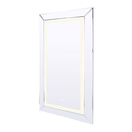 Canarm 42in LED Mirror | Modern Wall Mirror | Bathroom & Dressing Room | 24 x 42 in | Model LMV01W2442D