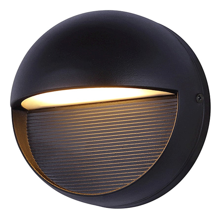 Canarm Ublo 6in LED Outdoor Sconce | Modern Black | Entryway & Patio | 6 x 6 in | Model LOL272BK