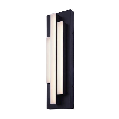 Canarm Loki 5.5in LED Outdoor Wall Light | Matte Black Minimalist | Front Door & Patio | 5.5 x 2.88 x 22 in | Model LOL528BK