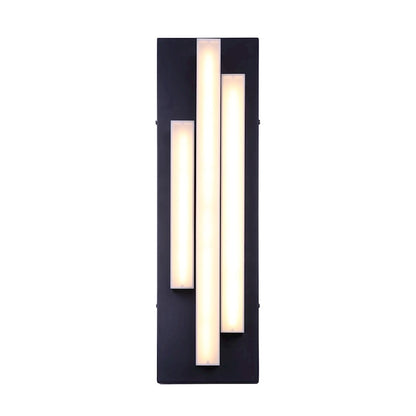Canarm Loki 5.5in LED Outdoor Wall Light | Matte Black Minimalist | Front Door & Patio | 5.5 x 2.88 x 22 in | Model LOL528BK