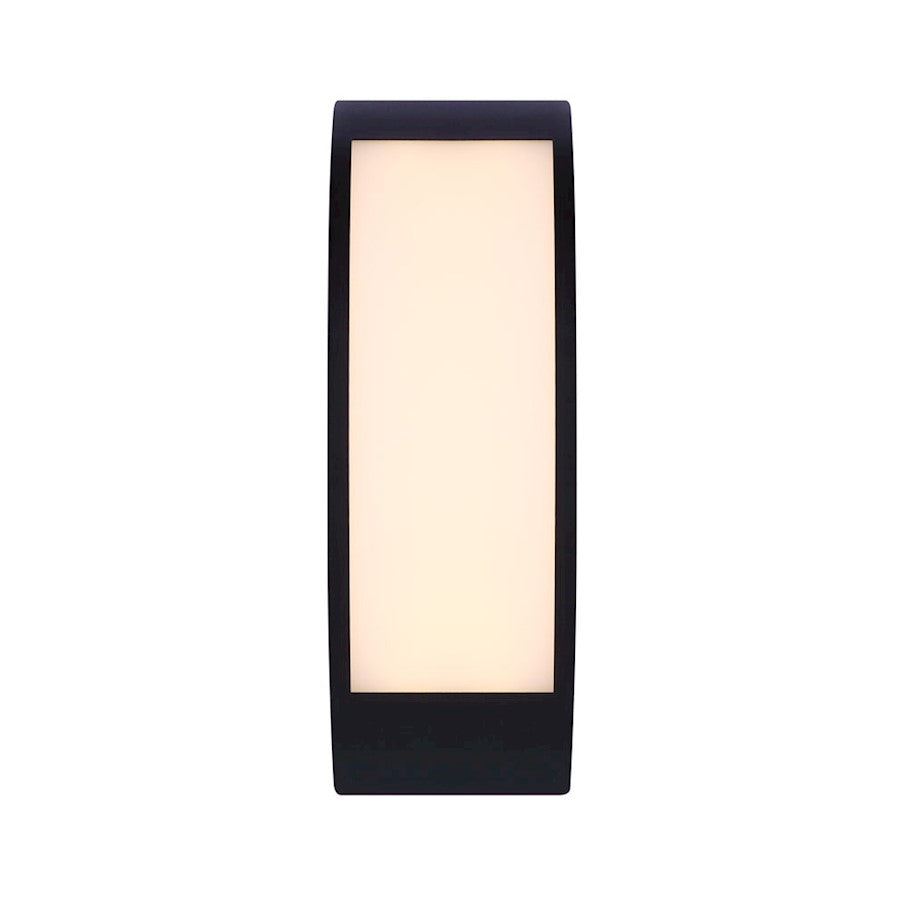 Canarm Bardo 13in LED Outdoor Wall Light | Matte Black Acrylic Shade | Entryway & Patio | 4.38 x 4.38 x 13.25 in | Model LOL530BK