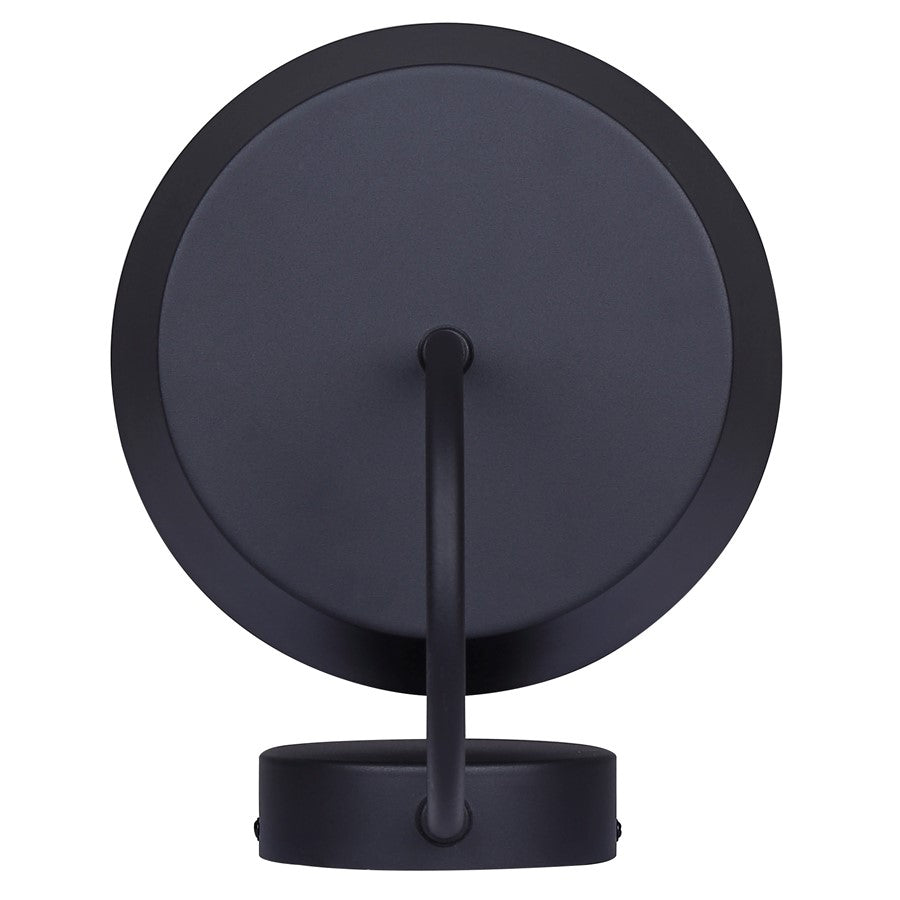 Canarm Baxley 11in 1-Light Outdoor Lantern | Modern Black Metal and Acrylic | Entryway & Garden | 11 x 9 x 8.38 in | Model LOL638BK