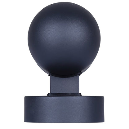 Canarm Bergen 6in 1-Light Outdoor Wall Lantern | Modern Black Metal and Frosted Glass | Entryway & Porch | 6.5 x 4.38 x 9.25 in | Model LOL645BK