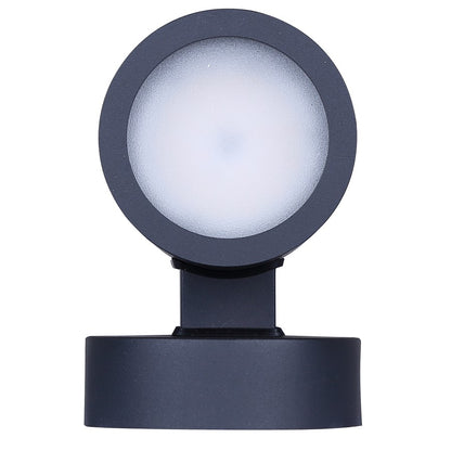 Canarm Bergen 6in 1-Light Outdoor Wall Lantern | Modern Black Metal and Frosted Glass | Entryway & Porch | 6.5 x 4.38 x 9.25 in | Model LOL645BK