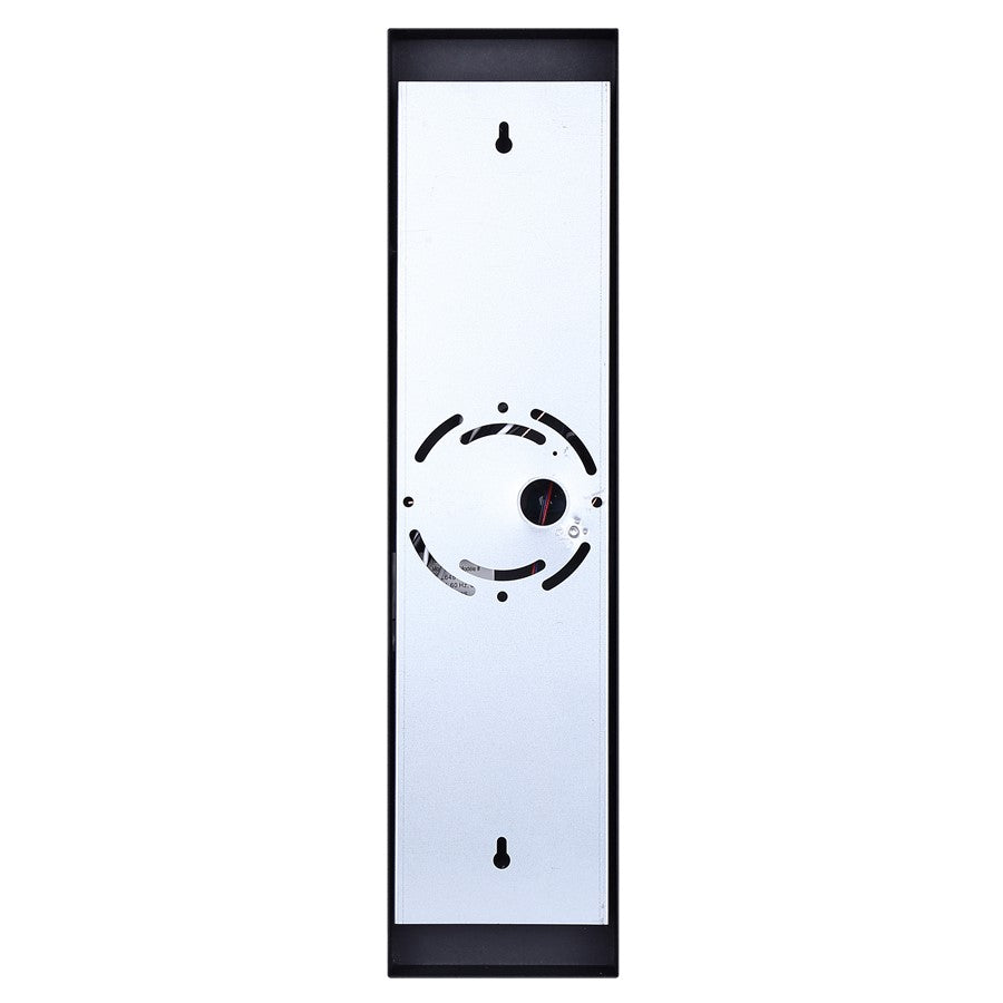 Canarm Amani 17.75in 1-Light Outdoor Wall Lantern | Sand Black Metal and Frosted Acrylic | Entryway & Patio | Model LOL648BK