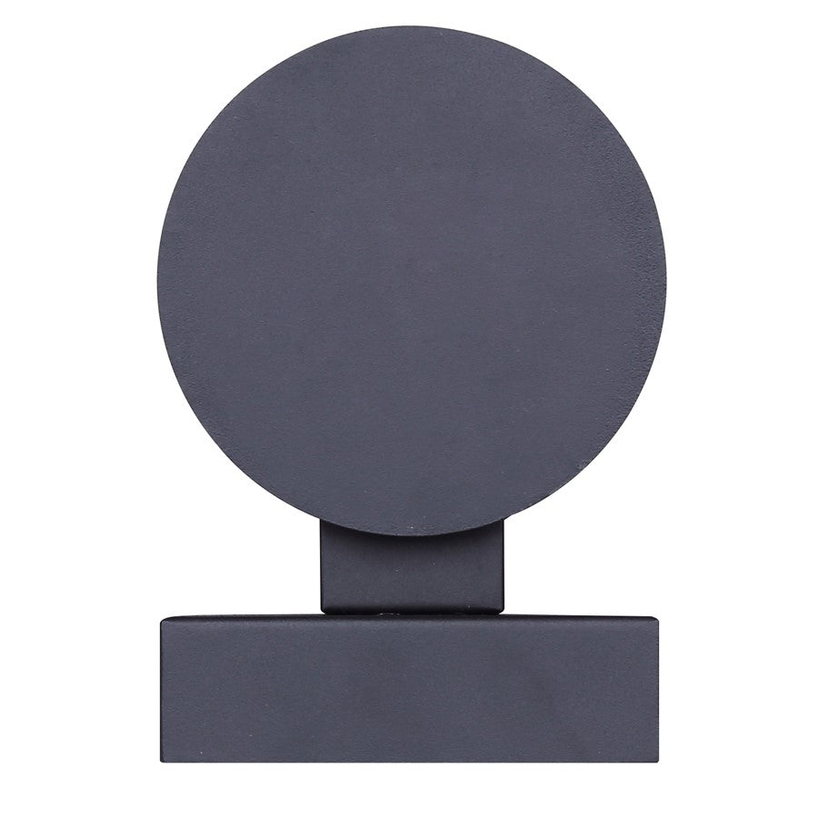 Canarm Javon 7in 1-Light Outdoor Wall Lantern | Black Metal and Opal Glass | Entryway & Patio | 4.75 x 7 x 7 in | Model LOL650BK