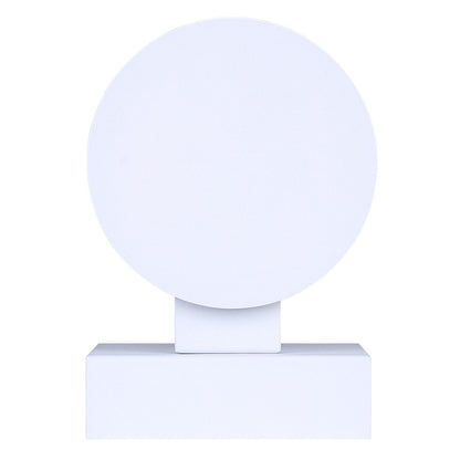 Canarm Javon 7in 1-Light Outdoor Wall Lantern | White Metal and Opal Glass | Entryway & Patio | 4.75 x 7 x 7 in | Model LOL650WH