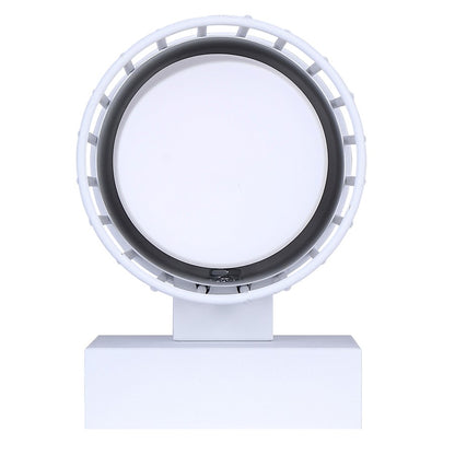 Canarm Javon 7in 1-Light Outdoor Wall Lantern | White Metal and Opal Glass | Entryway & Patio | 4.75 x 7 x 7 in | Model LOL650WH
