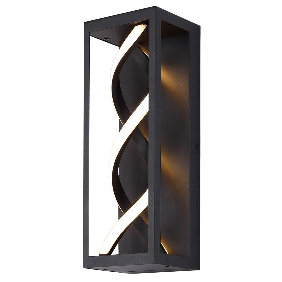 Canarm Zora 5in 1-Light LED Outdoor Wall Lantern | Black and Silicone Rubber | Entryway & Patio | 5 x 4 x 14 in, Wet Rated | Model LOL655BK