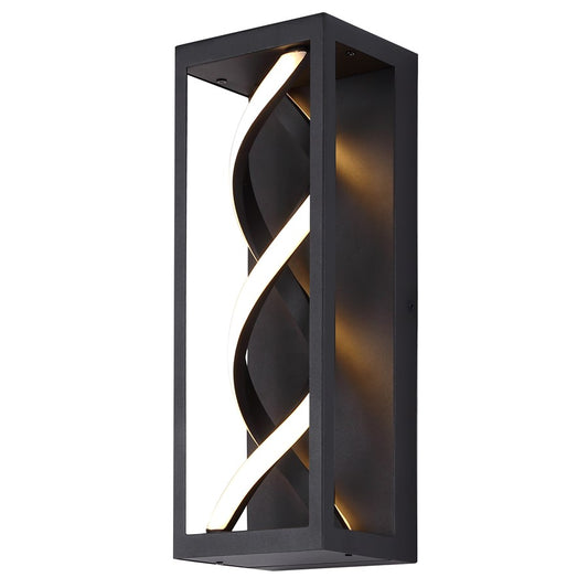 Canarm Zora 5in 1-Light LED Outdoor Wall Lantern | Black and Silicone Rubber | Entryway & Patio | 5 x 4 x 14 in, Wet Rated | Model LOL655BK