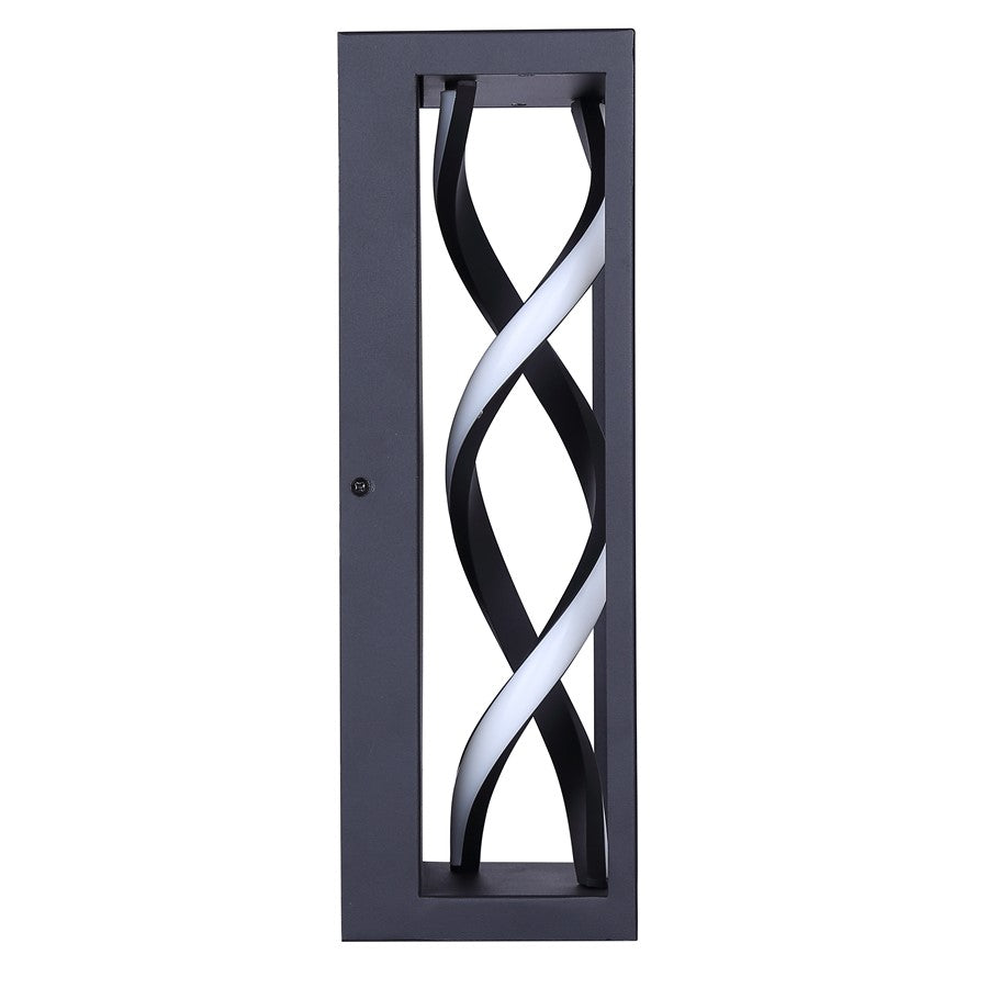 Canarm Zora 5in 1-Light LED Outdoor Wall Lantern | Black and Silicone Rubber | Entryway & Patio | 5 x 4 x 14 in, Wet Rated | Model LOL655BK