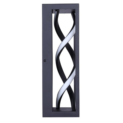 Canarm Zora 5in 1-Light LED Outdoor Wall Lantern | Black and Silicone Rubber | Entryway & Patio | 5 x 4 x 14 in, Wet Rated | Model LOL655BK