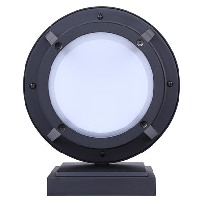 Canarm Vero 1-Light Outdoor Wall Lantern | Modern Black Metal | Entryway & Patio | 8 x 7 x 11 in | Model LOL674BK