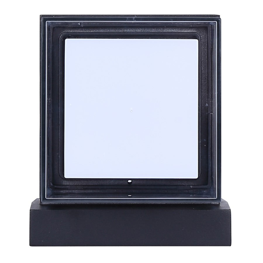 Canarm Axl 1-Light Outdoor Up & Down Wall Light | Modern Black Metal | Entryway & Patio | 4 x 4 x 9 in | Model LOL676BK