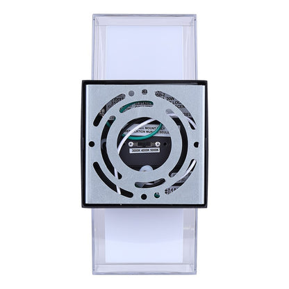 Canarm Axl 1-Light Outdoor Up & Down Wall Light | Modern Black Metal | Entryway & Patio | 4 x 4 x 9 in | Model LOL676BK