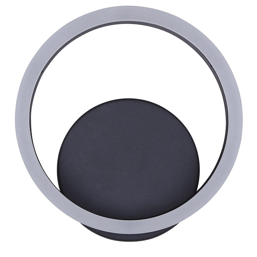 Canarm Franco 8in 1-Light Outdoor Wall Lantern | Matte Black Steel and Aluminum | Patio & Entryway | 7.875 x 3 x 8 in | Model LOL737BK