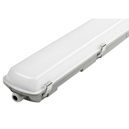 Canarm 48in 40W LED Vapor Tight Flush Mount | White PC Body | Garage & Utility | 47.87 x 3.12 x 4.62 in | Model LP848220-DB5K
